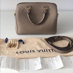 Louis Vuitton Speedy 25 Bandouliere Empreinte
